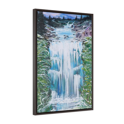 Vertical Framed Premium Gallery Wrap Canvas- Free Falling