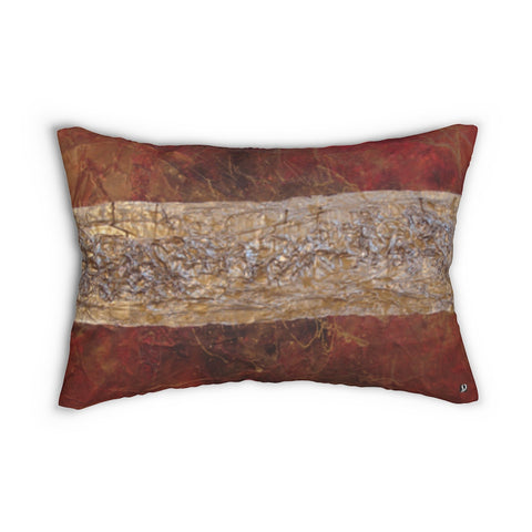 Golden Horizon Polyester Lumbar Pillow