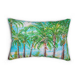 "Noon-time Vacation"  Spun Polyester Lumbar Pillow