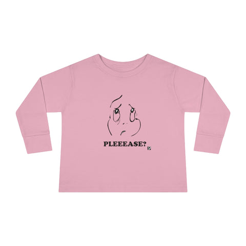 "Please" Toddler Long Sleeve Tee