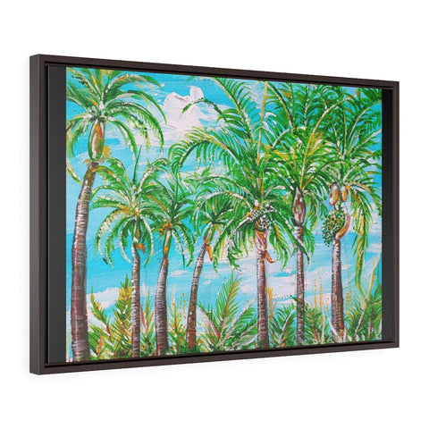 "Noon-time Vacation"  Horizontal Framed Premium Gallery Wrap Canvas