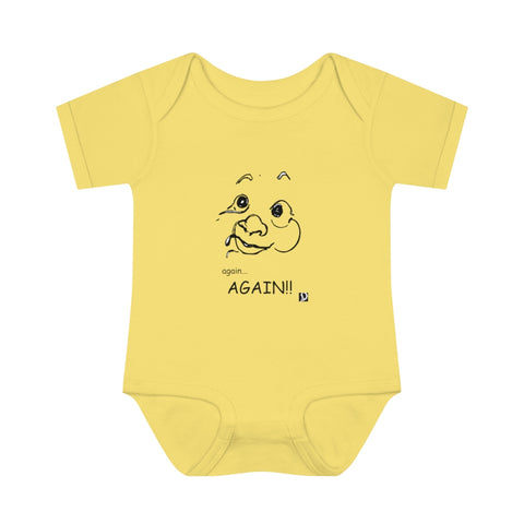 "Again" Infant Baby Rib Bodysuit