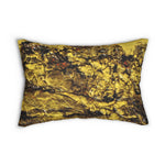 Gold Rush Spun Polyester Lumbar Pillow