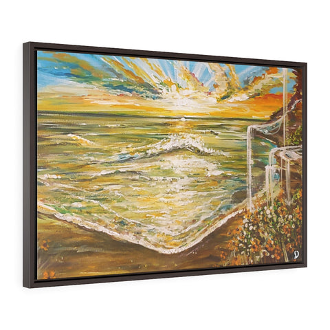 Shore Horizontal Framed Premium Gallery Wrap Canvas