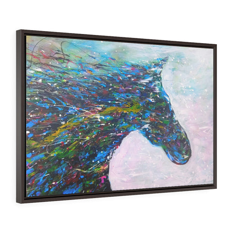 "Riding Destiny" Horizontal Framed Premium Gallery Wrap Canvas