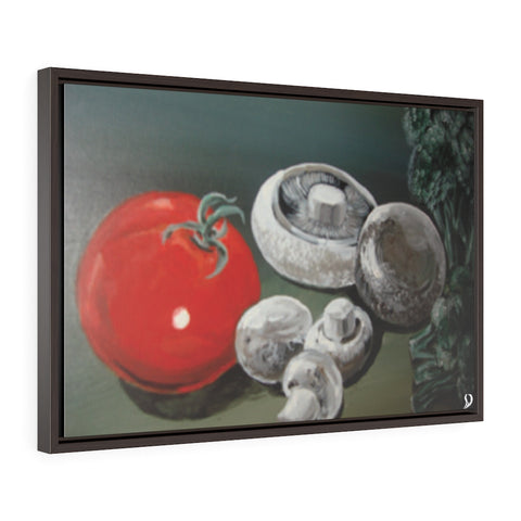 Fresh Veggies Horizontal Framed Premium Gallery Wrap Canvas