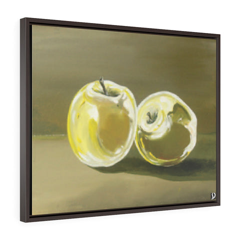Apple A Day Horizontal Framed Premium Gallery Wrap Canvas