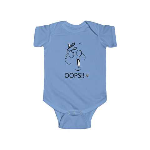 "Oops" Infant Fine Jersey Bodysuit