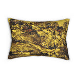 Gold Rush Spun Polyester Lumbar Pillow