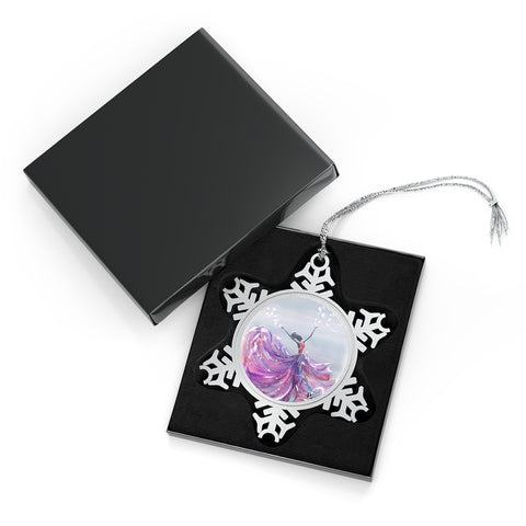 "Dance of Knowing" Pewter Snowflake Ornament