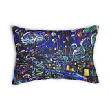 "Underwater Celebration" Spun Polyester Lumbar Pillow