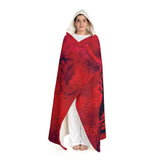Red Dawn Hooded Sherpa Fleece Blanket