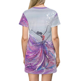 "Dance of Knowing"  All Over Print T-Shirt Dress