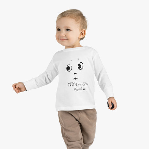 "Who Are You" Toddler Long Sleeve Tee