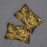 Gold Rush Spun Polyester Lumbar Pillow